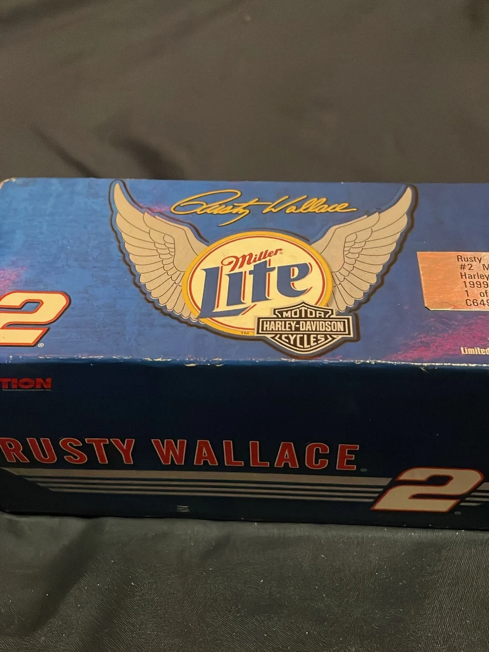 Diecast Race Car Display with Number 2 Livery